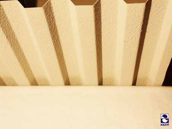 KefaAkustik on trapezoidal panel